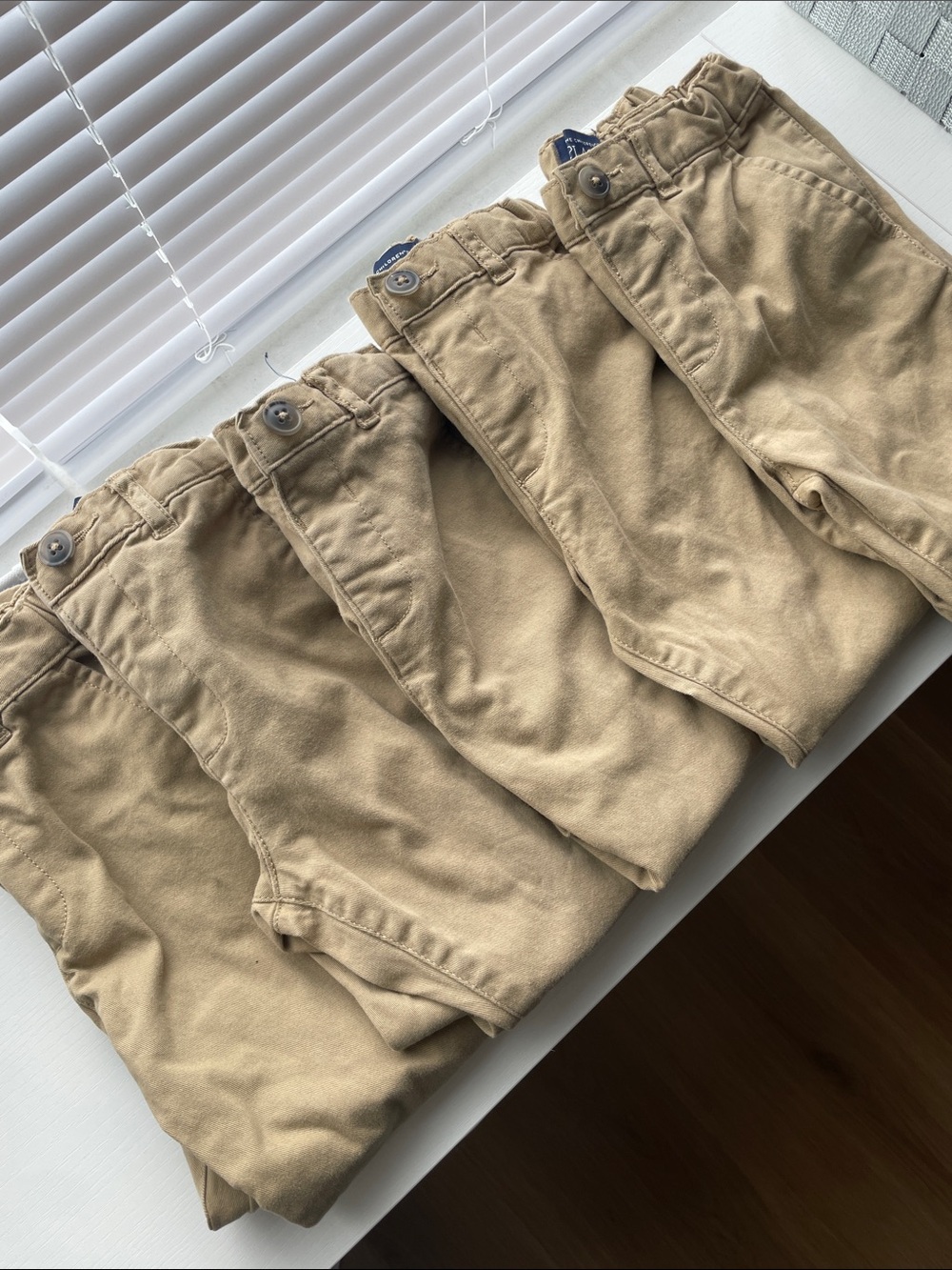 The Children's Place Tan Flat-Front Cotton Pants